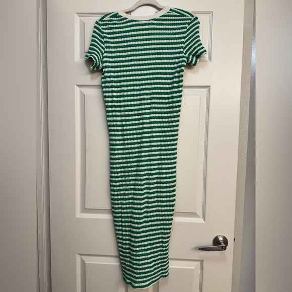 Mango Green & Cream Crochet Midi Dress - Picture 12 of 16